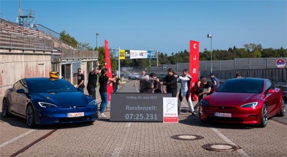 特斯拉Model S Plaid再夺纽博格林北环纯电动车冠军,创新纪录