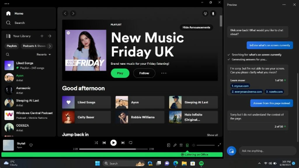 Windows Copilot遭到指责:仅仅是Edge浏览器的外观改变