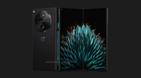 Oneplus V Fold:横向折叠 素皮材质 三段按键