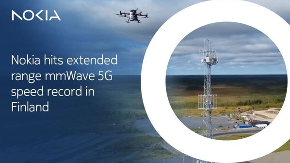 诺基亚实现2Gbps扩展毫米波5G速度,刷新世界纪录