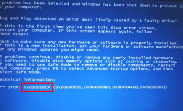 Win7旗舰版蓝屏代码0x000003b怎么办