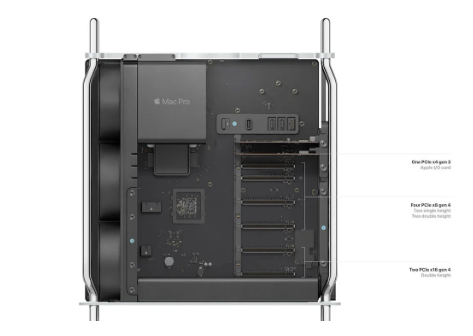 Mac Pro(2023)揭秘:PCIe插槽使用指南曝光,不支持独立显卡,预装I/O卡