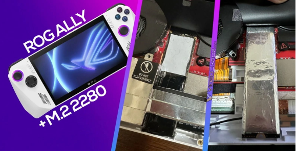 华硕ROG Ally掌机突破!玩家成功将存储容量扩展至4TB