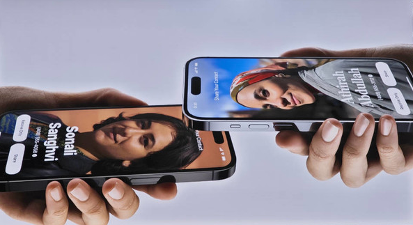 苹果WWDC 2023:iOS 17带来便捷的名片交换功能