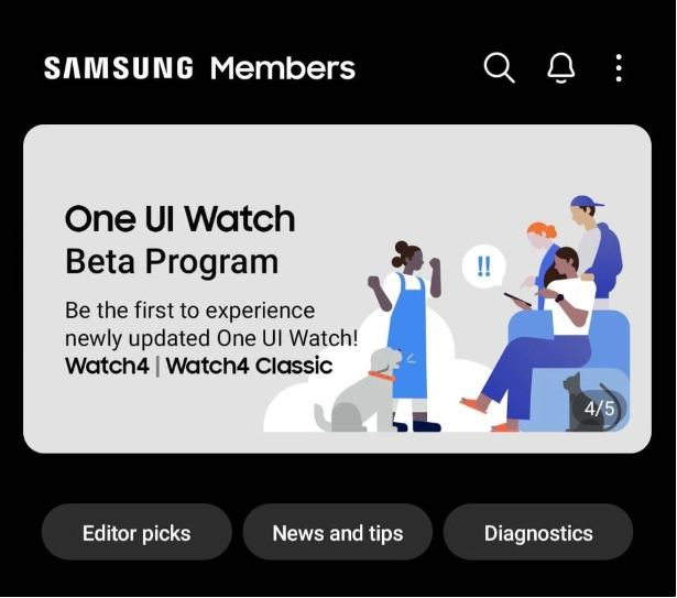 One UI 5 Watch Beta 海外版现已启动,Galaxy Watch 4/5 用户可以尝鲜最新功能