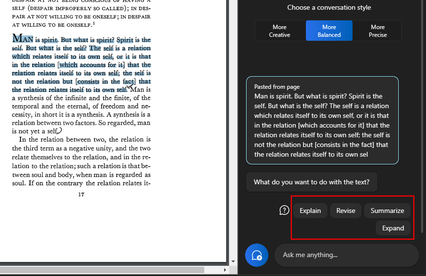 如何使用 Windows Copilot 与剪贴板一起展开、解释、总结或修改复制的文本
