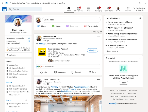 微软发布适用于Windows 11的LinkedIn预览版应用，提升工作社交体验