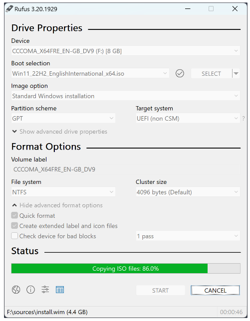 Rufus发布4.2.4070 Beta版本更新,修复32位Windows ISO镜像导致软件崩溃问题