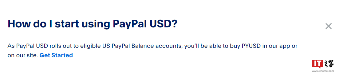 PayPal发布1:1的PYUSD稳定币,与美元等值