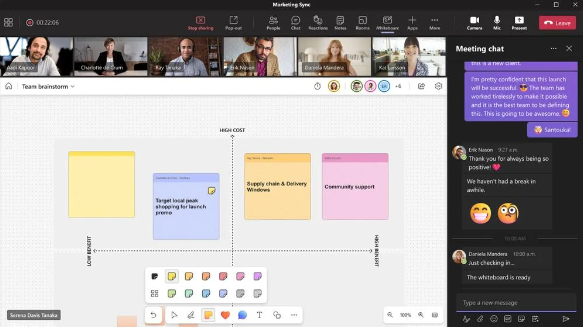 Microsoft Whiteboard推出全新工具栏,促进团队合作!