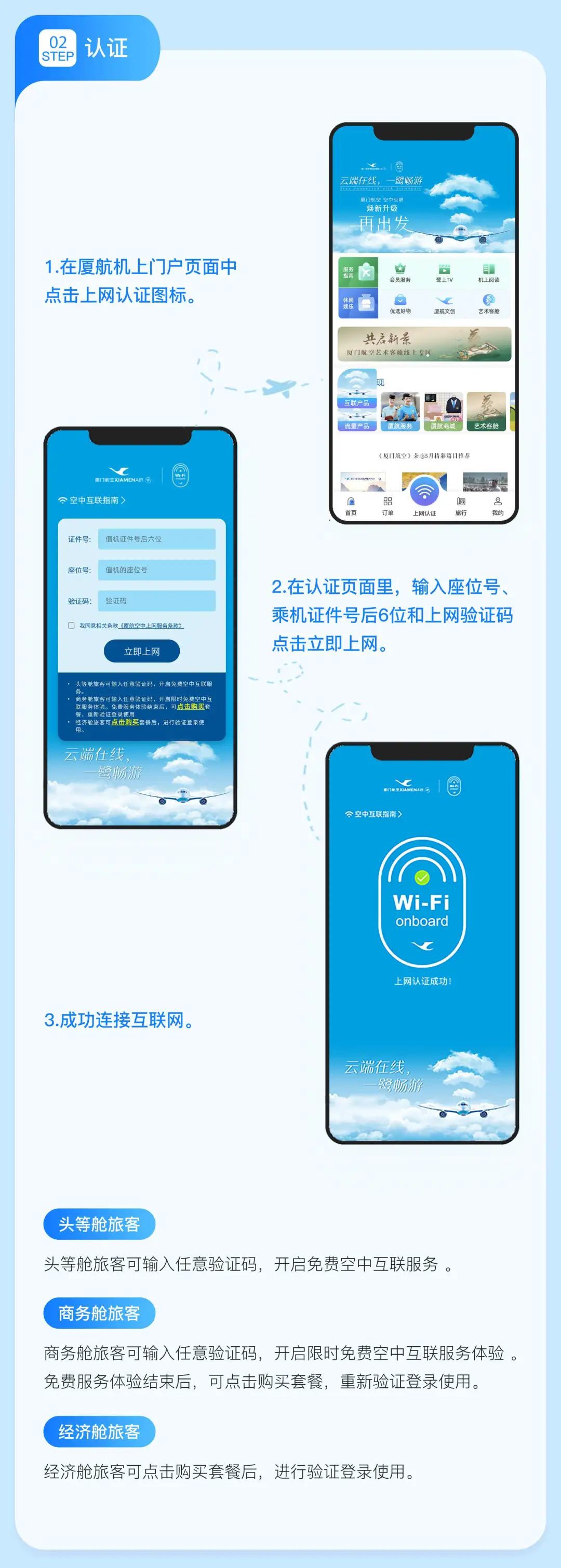 厦门航空全面升级宽体机机队,实现全程在线的高品质空中WiFi服务