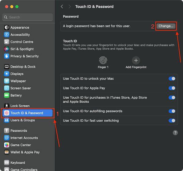 简易教程:更改 MacBook 密码