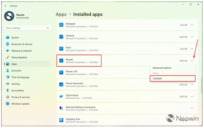 Windows 11预览版25931发布:卸载预装应用更轻松