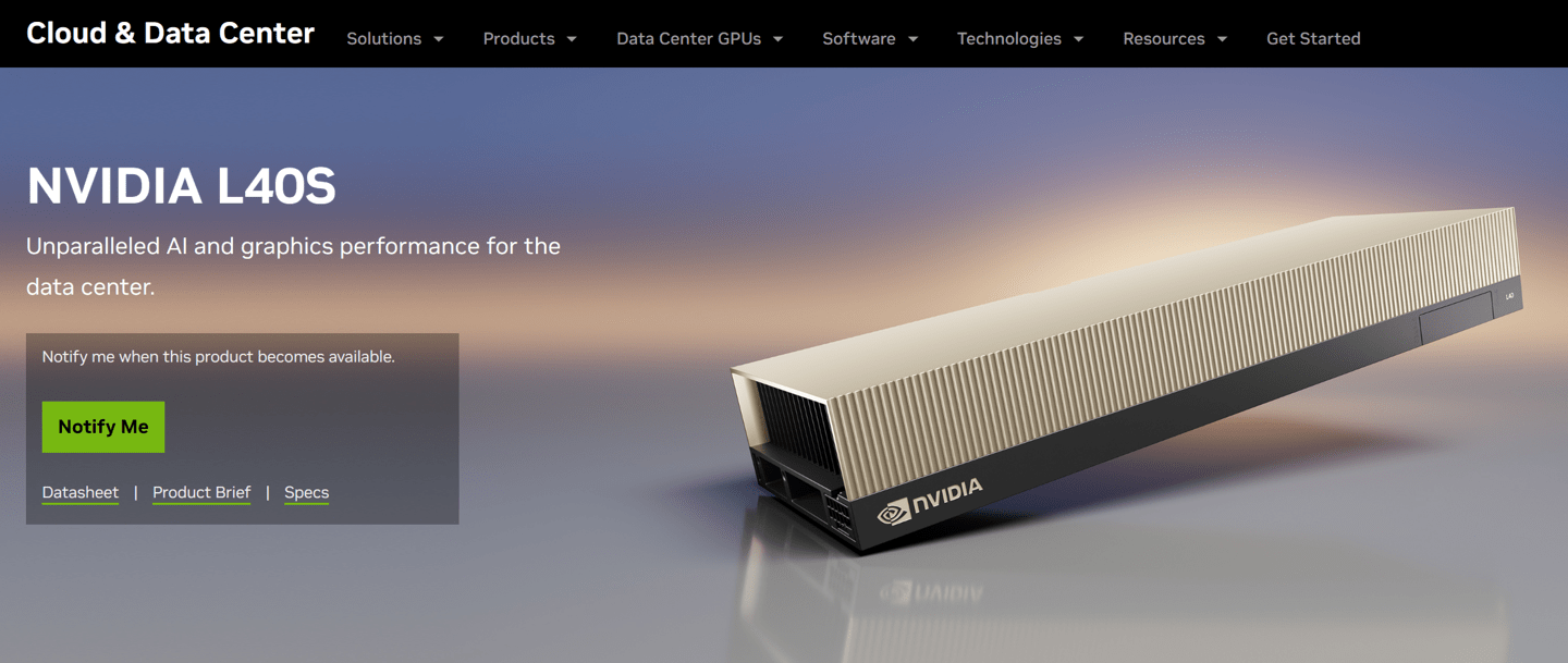 英伟达推出 L40S GPU,AI 推理性能超过 A100 约 1.2 倍