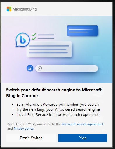 Bing Chat 和 Bing for Chrome:微软推出的搜索奖励积分计划