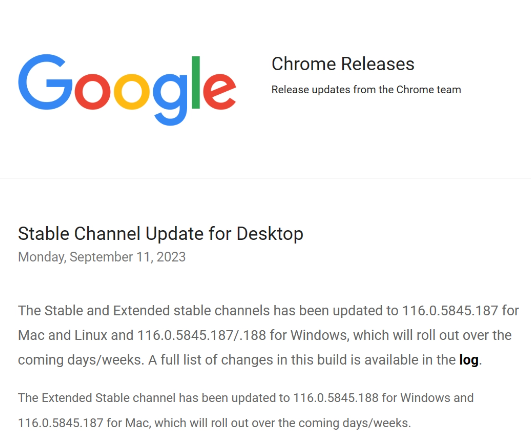 谷歌紧急发布安全更新 解决Chrome零日漏洞