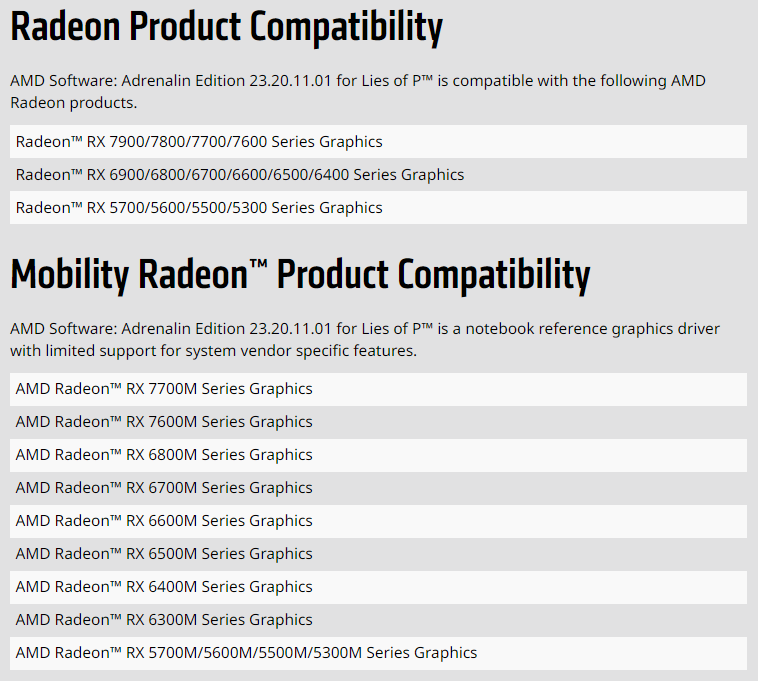 AMD 针对《匹诺曹的谎言》发布专用驱动,仅支持 RDNA 独显