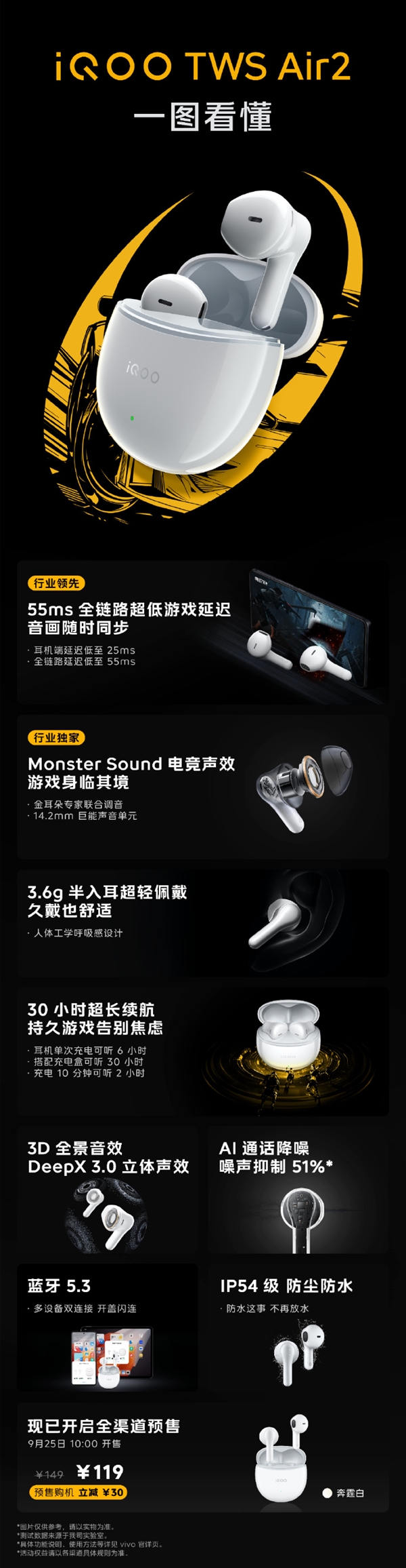 时尚设计与卓越音质，iQOO TWS Air2无线耳机震撼亮相