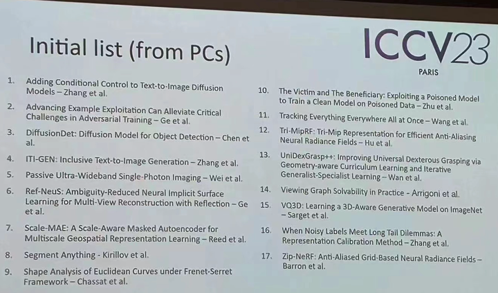 ICCV 2023揭晓:ControlNet、SAM等热门论文斩获奖项
