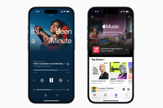苹果播客与Apple Music订阅合二为一,推出60多个原创节目