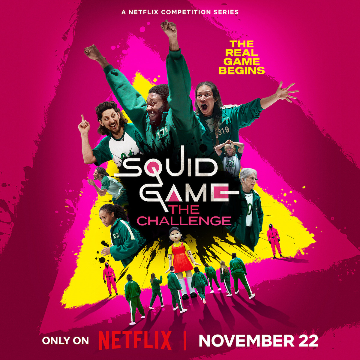 Netflix《鱿鱼游戏:真人挑战赛》主海报公布,11 月 22 日首播