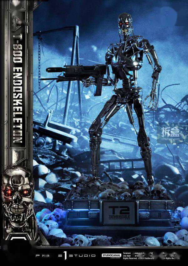 PRIME 1 STUDIO 终结者2 T800骨骼机器人 1/3电影雕像