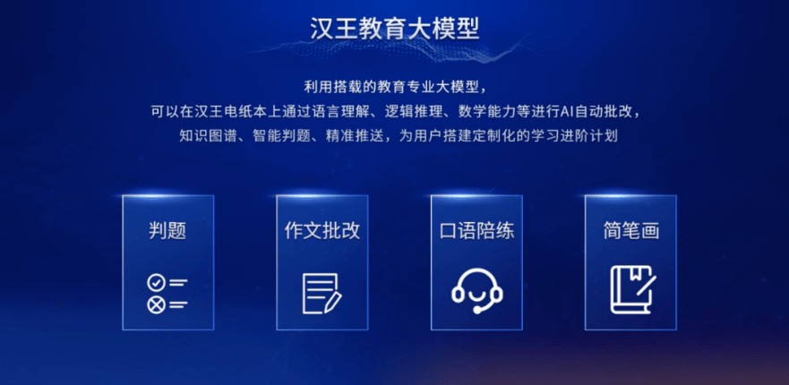 汉王科技发布天地大模型,汉王AI电纸学习本搭载教育大模型