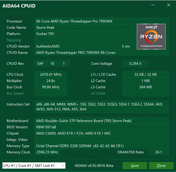 Ryzen Threadripper 7995WX FP32性能超越Xbox和PlayStation