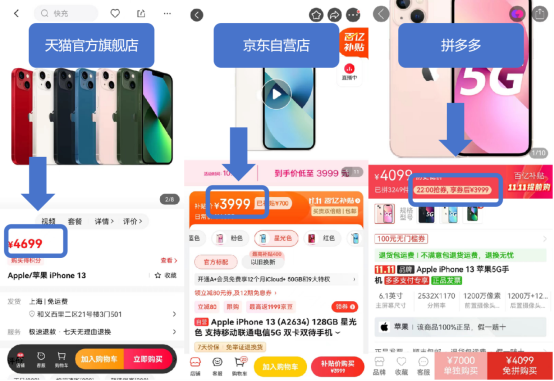iPhone 13不同渠道价差达到700元?京东11.11这波降价力度很实在 IB资讯