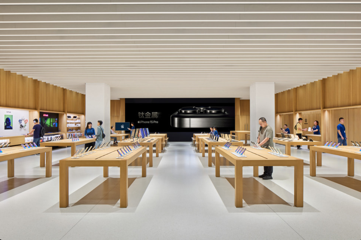 Apple 温州万象城零售店现已正式开业,这是苹果在温州的第一家以及浙江省的第四家零售店