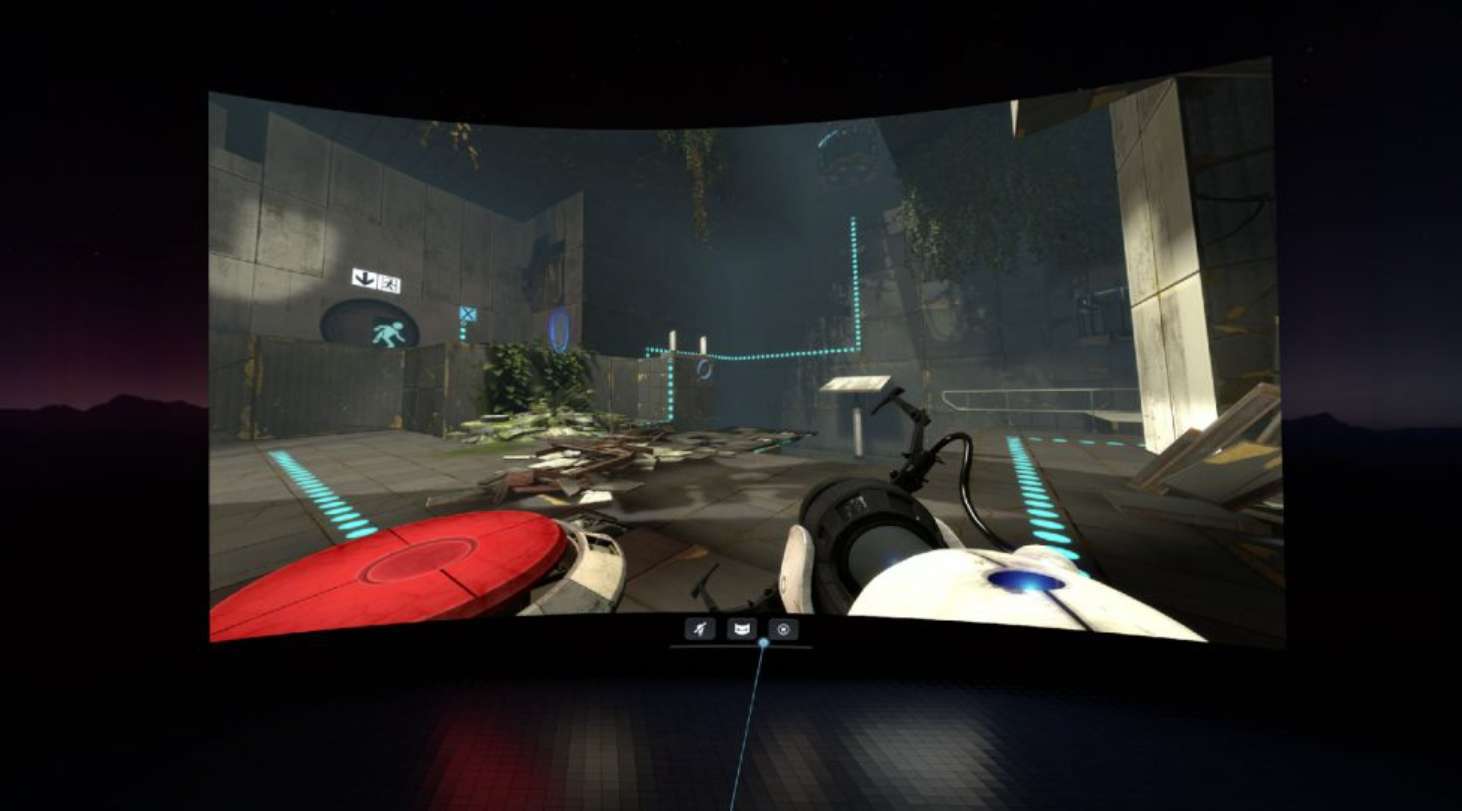 SteamVR Beta 2.1.1 推出,增加对在VR中玩2D平面游戏的支持