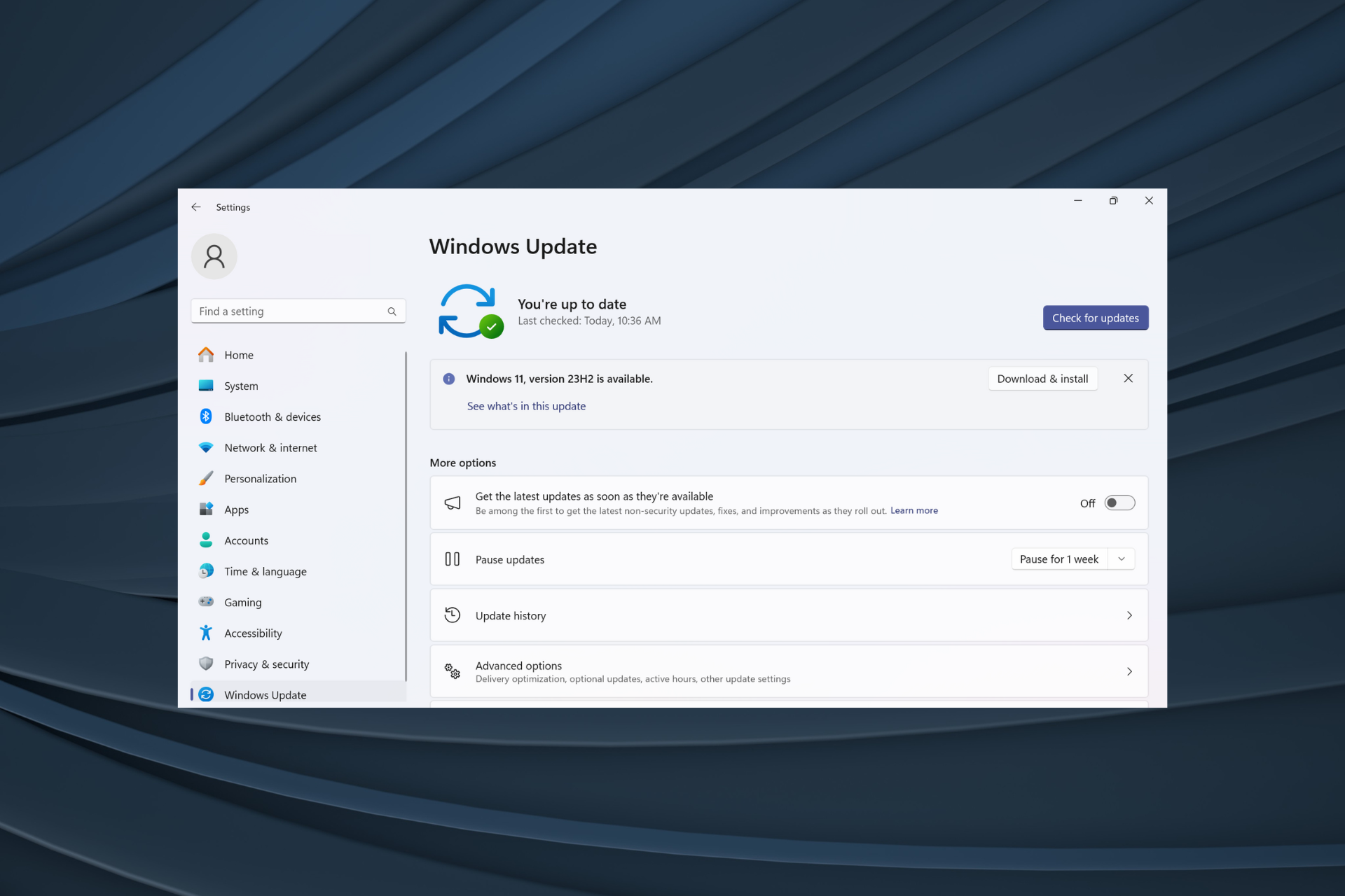 已解决:Windows 11 23H2 未显示在 Windows 更新中