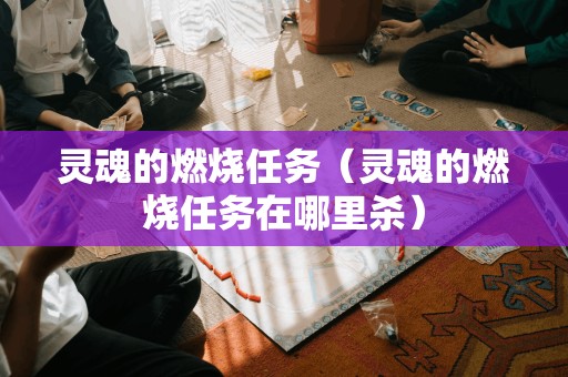 灵魂的燃烧任务(灵魂的燃烧任务在哪里杀)