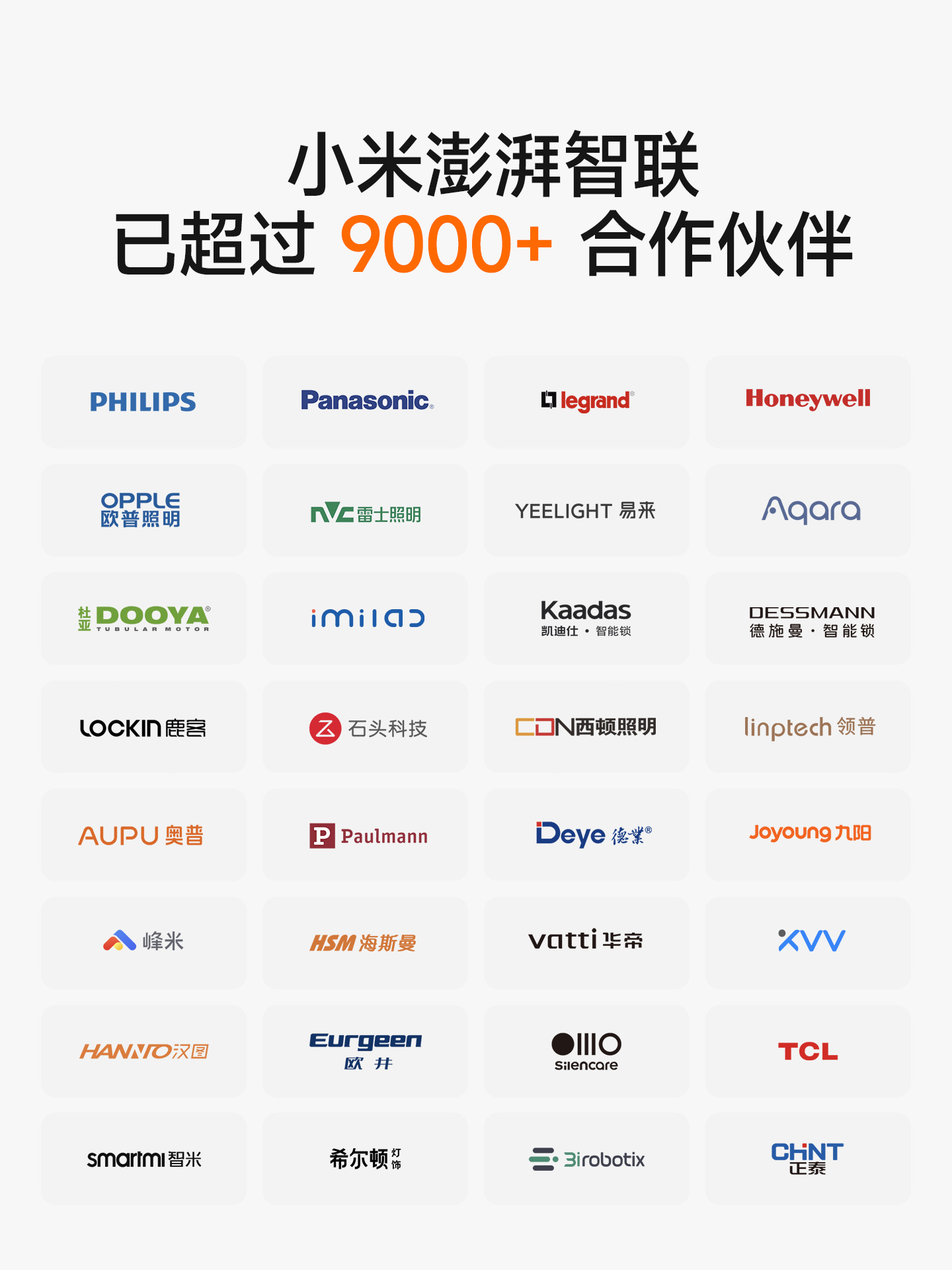 小米澎湃智联品牌发布:面向人车家全生态,已拥有 9000+ 伙伴