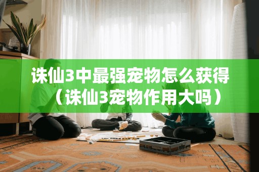 诛仙3中最强宠物怎么获得(诛仙3宠物作用大吗)