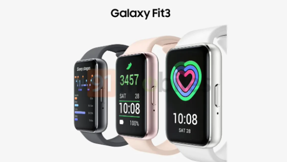 三星Galaxy Fit 3渲染图曝光:时尚新色与更大屏幕引期待