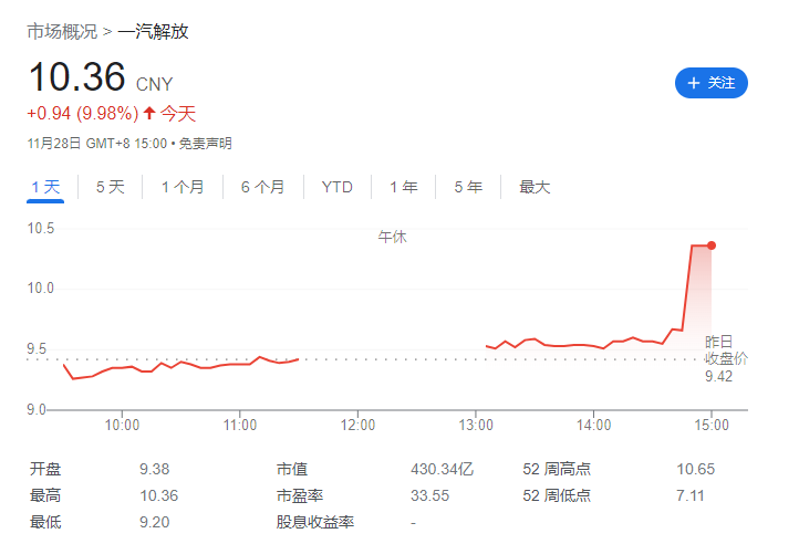 华为余承东敦促一汽集团加入新公司,向“四界”发出邀请