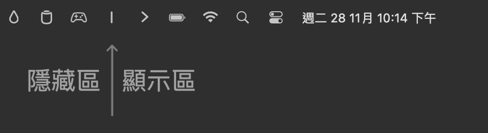 免费的开源工具:缩短 macOS 菜单栏并隐藏不常用的内容