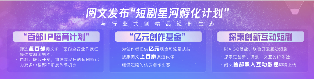 阅文集团将改编超百部 IP 短剧,首部双人互动影视即将上线