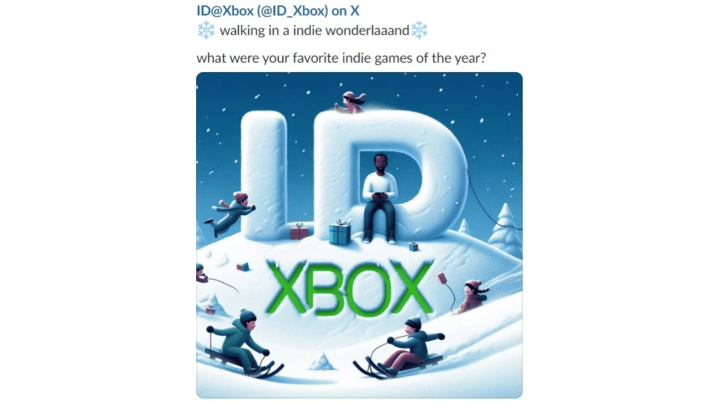 AI生成图片质量不佳,微软Xbox的推文引起了开发者和玩家的不满情绪