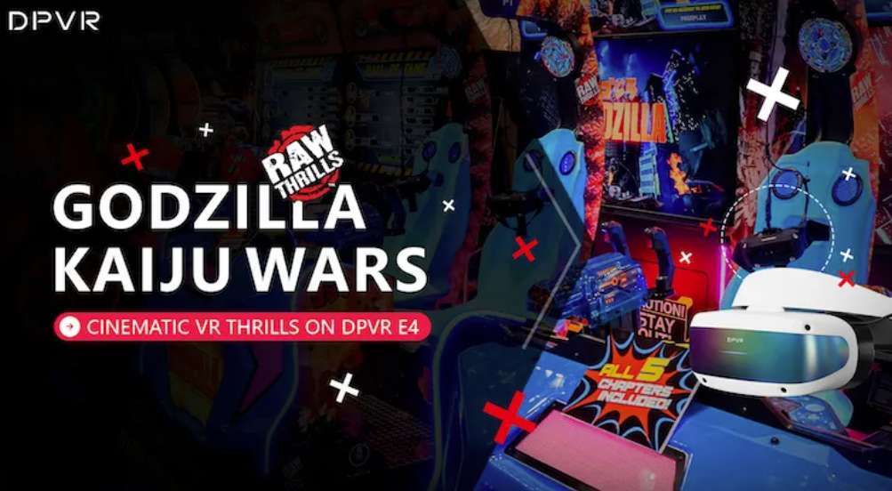 大朋VR和Raw Thrills合作推出“哥斯拉”虚拟现实街机体验