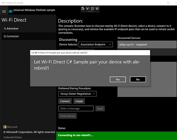 Windows10设备如何连接WiFi Direct