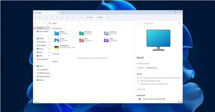 Win11 文件资源管理器全新设计曝光，重大功能更新曝光