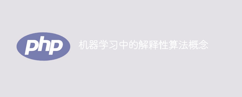 解释性算法在机器学习中的定义和理解