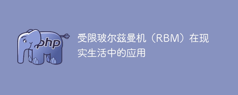 现实世界中的受限玻尔兹曼机(RBM)的应用
