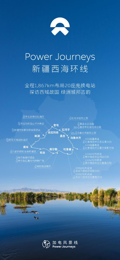 蔚来汽车在新疆西海环线实现贯通,并持续扩展全球充电网络