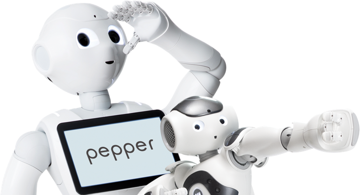 区政府会议中心的智能对话中的Pepper 机器人