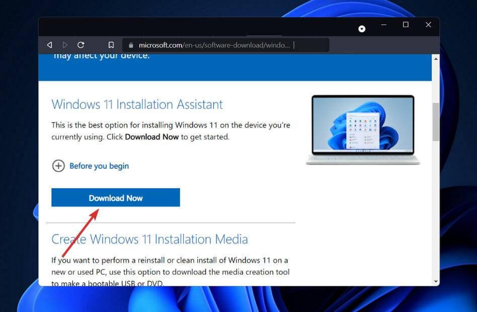 介绍使用安装助手升级到Windows 11的步骤