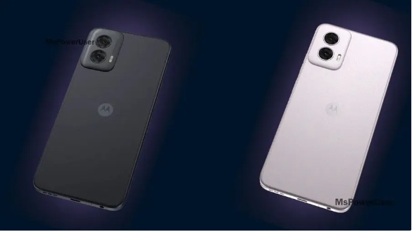 曝光:2024年推出的摩托罗拉Moto G Power 5G渲染图展示粉色和黑色双版