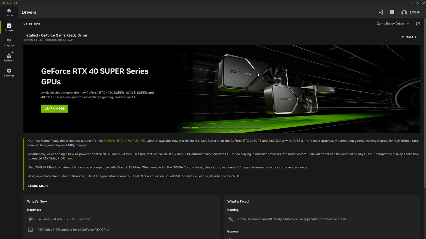 英伟达推出全新 NVIDIA App 现代化控制面板,551.61 驱动更新